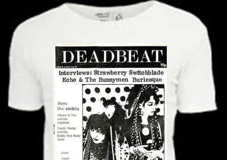 Legendary fanzine Deadbeat has been immortalised on a T-shirt