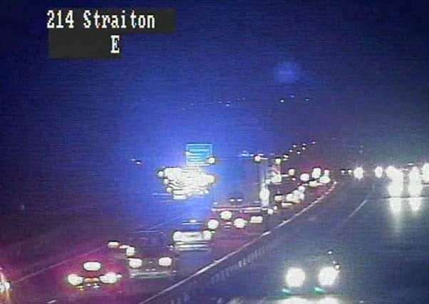 Police say the accident happened at the Edinburgh City Bypass near to the Straiton junction (eastbound). Picture: Traffic Scotland Twitter