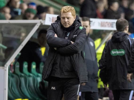 Neil Lennon felt his side didn't deserve to lose at Easter Road. Pic: SNS