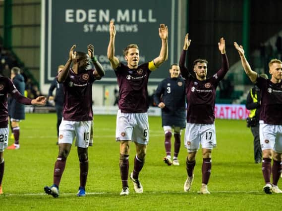 The Hearts players enjoyed their first win at Easter Road since 2014.