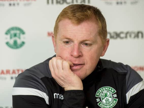 Neil Lennon has some thinking to do as Hibs prepare for the second half of the season. Pic: SNS