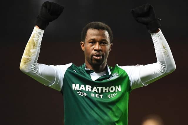 Efe Ambrose invoked a clause in his contract to leave Hibs. Picture: SNS/Craig Foy