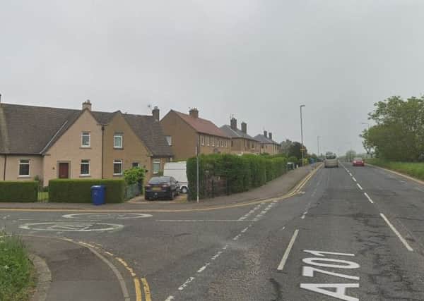 The collision happened at the junction of Castlelaw Crescent and the A701 near Bilston. Picture: Google Maps