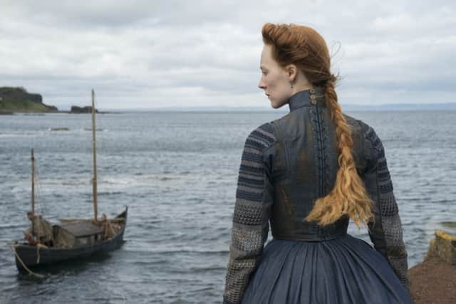 Key scenes in the new Mary Queen of Scots film, starring Saoirse Ronan (pictured) were shot on Seacliff Beach in East Lothian. PIC: Liam Daniel/Focus Feature.