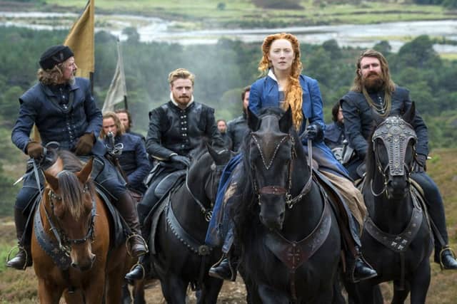 Saoirse Ronan as Mary Stuart and James McArdle as Earl of Moray in a scene from "Mary Queen of Scots." Pic Liam Daniel/Focus Features via AP
