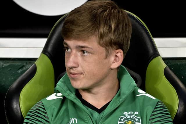 Ryan Gauld sits on the bench ahead of a Sporting CP match. File picture: AFP/Getty Images