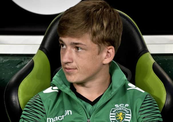 Ryan Gauld sits on the bench ahead of a Sporting CP match. File picture: AFP/Getty Images