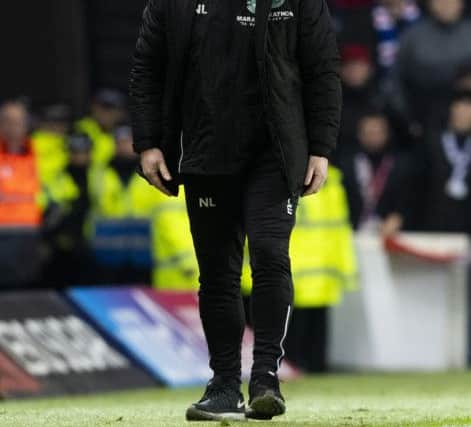 Neil Lennon has been critical of Hibs' strikers this season