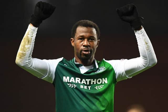 Efe Ambrose has left Hibs in the January window. Pic: SNS