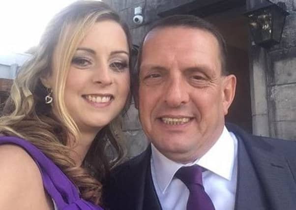 Michael Hodgson with friend Stacey Clark