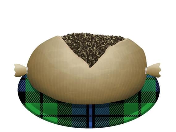 The campaign hopes that haggis could follow in the footsteps of other national foods such as pizza and croissants in an emoji such as the design shown above..