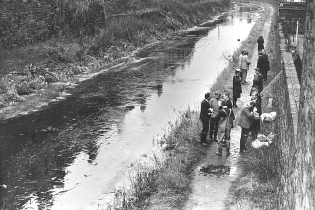 Scene where body of Ann Ballantine was found in Union Canal near Lower Gilmore Place, Edinburgh.
26 Jan 1987