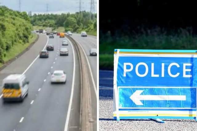 The man's body was discovered on the central reservation this morning.