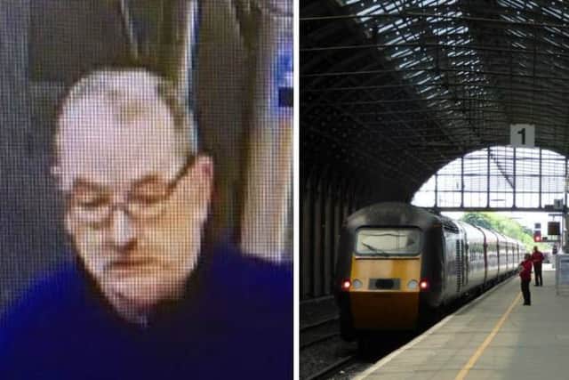 Gordon Cocker (L) was last seen boarding a train from Darlington to Edinburgh.