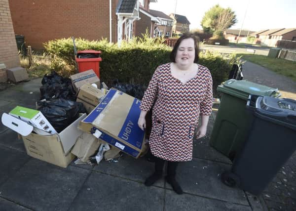 Amy Gilbert says her bin had not been collected since September.