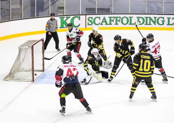 Murrayfield Racers defeated  Dundee Tigers 7-2 in the  SNL last Sunday. Picture: Ian Coyle
