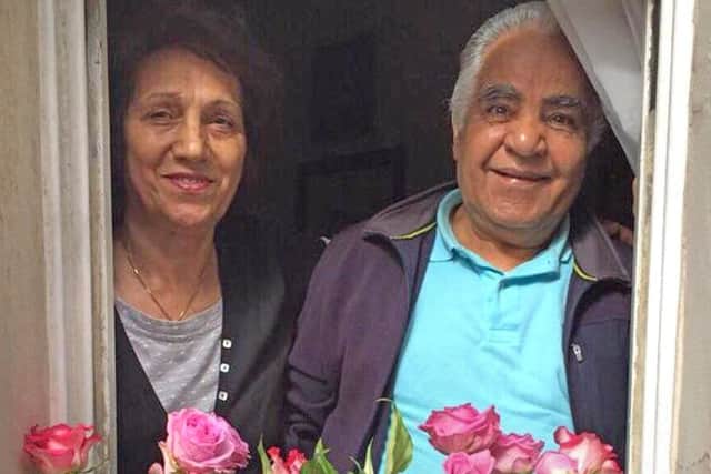Navid Saberi of Rezvan Habibimarand (left) and Mozaffar Saberi who have had an application to remain in the UK on human rights grounds refused by the Home Office. Picture: PA
