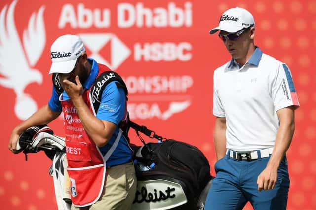 Grant Forrest, far right, in Abu Dhabi. Pic: Getty