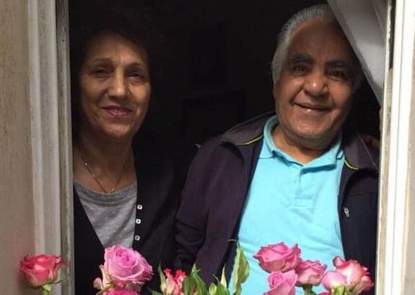 Mozaffar Saberi, 83, and his wife Rezvan Habibimarand , 73, are battling to stay in the UK