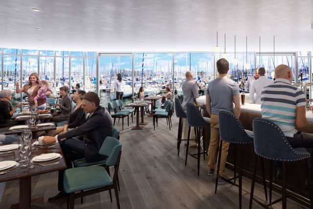 The Bistro at Edinburgh Marina's new clubhouse. Pic: contributed