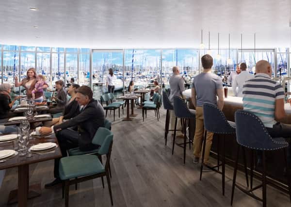 The Bistro at Edinburgh Marina's new clubhouse. Pic: contributed