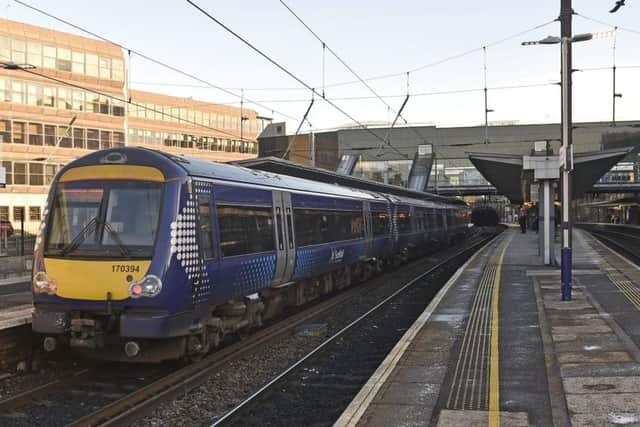 The incident happened aboard a train that was at or had just left Haymarket Station.