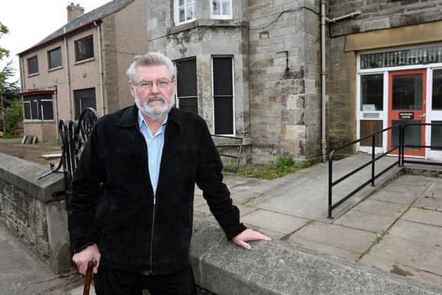 Community council chairman Pat Kenny outside Mayburn House, Loanhead.