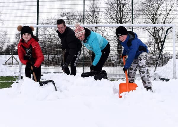 After the 'Beast from the East' hit, places were still covered in snow and causing disrtuption. Pic: Lisa Ferguson