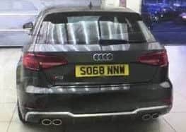 The back of the stolen Audi. Pic: Police Scotland