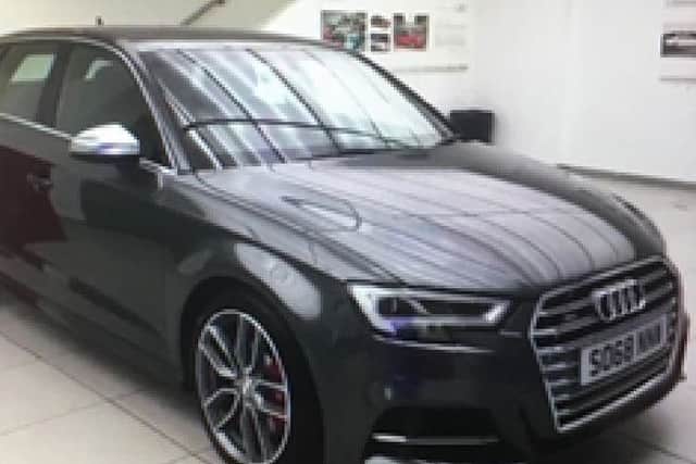 The stolen Audi. Pic: Police Scotland