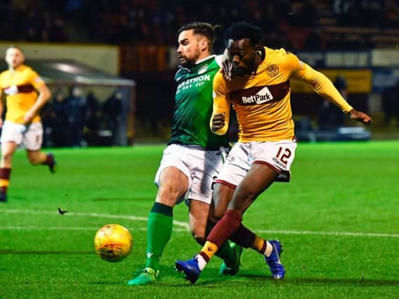 Darren McGregor was one of Hibs best players on a grim night at Fir Park.
