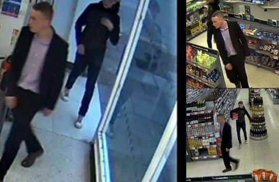 Detectives are keen to trace the men pictured. Picture: Police Scotland