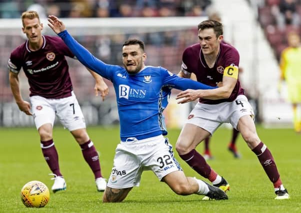 Hearts defeated St Johnstone at Tynecastle earlier in the campaign. Picture: SNS
