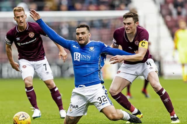 Hearts defeated St Johnstone at Tynecastle earlier in the campaign. Picture: SNS