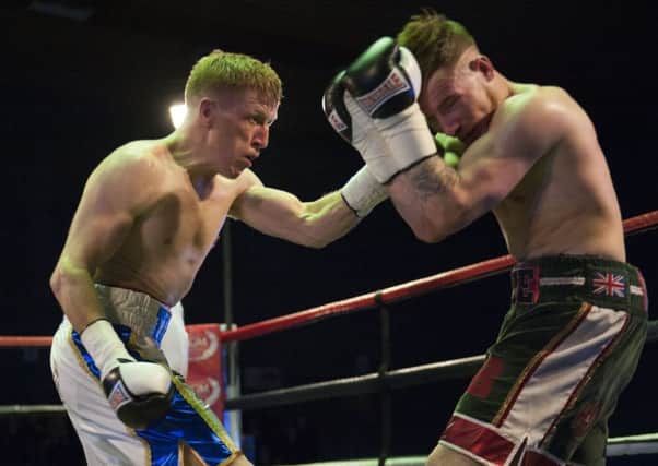 Stephen Tiffney, left, will face David Oliver Joyce in Manchester in March