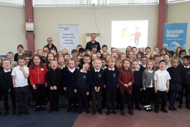 Scottish Waters Midlothian campaign at St Lukes RC Primary School in Mayfield.