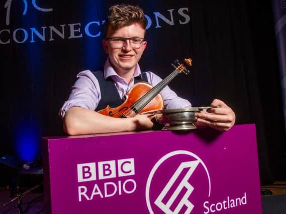 Benedict Morris was crowned BBC Scotland Young Traditional Musician of the Year at the Celtic Connections festival in Glasgow.
