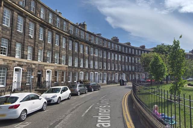 The injured man was found lying in Gardner's Crescent on Friday night. Picture: Google Maps