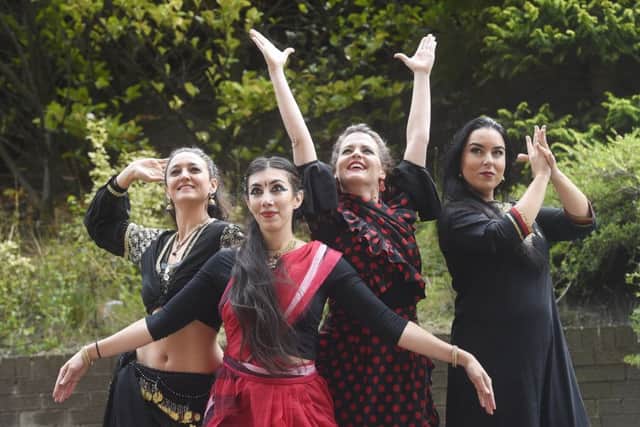 Edinburgh Mela launch with some of the performers taking part this weekend at Leith Links. Pic: Greg Macvean