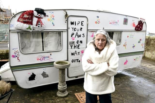 Shona McDonald is currently living in a caravan in her front garden.