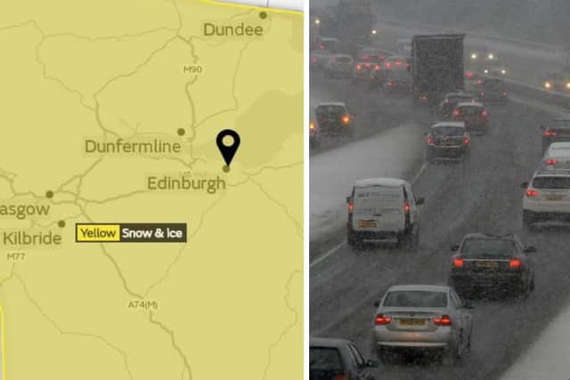 A severe warning for snow and ice is in place for much of Scotland.