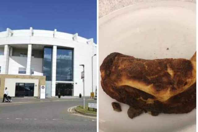 The omellete was served to a patient at Edinburgh Royal Infirmary. Pic: Alex-Cole Hamilton Twitter