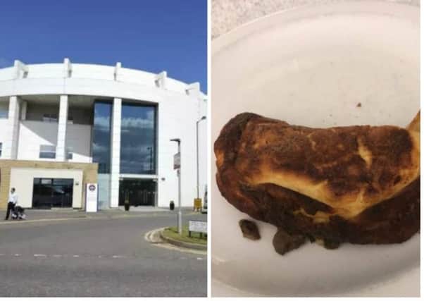 The omellete was served to a patient at Edinburgh Royal Infirmary. Pic: Alex-Cole Hamilton Twitter