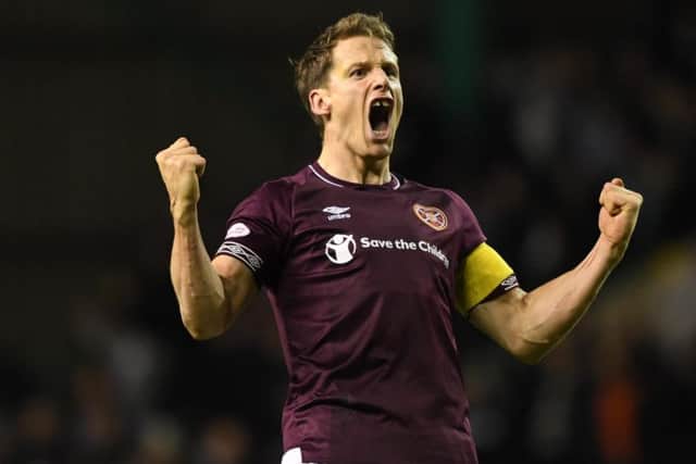 Christophe Berra is keen on seeing out his career with Hearts. Picture: SNS Group