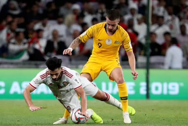 Jamie Maclaren has returned from international duty with Australia. Pic: Getty