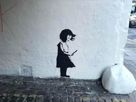 Is the artwork a Banksy? PIC: Kate Hermiston