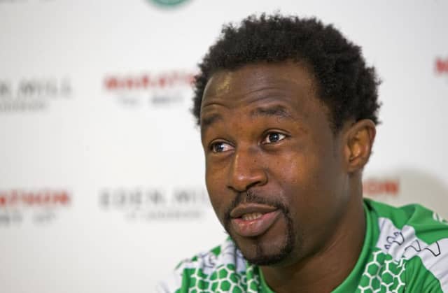 Efe Ambrose has been offered another new deal by Hibs but clubs in England remain interested. Picture: SNS Group