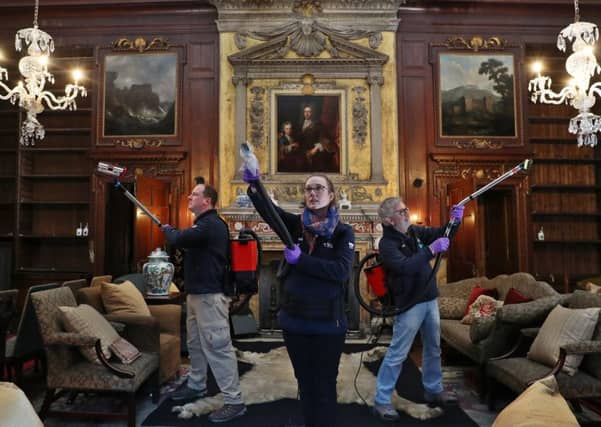 National Trust Scotland volunteer Moth Busters. Picture by Stewart Attwood
