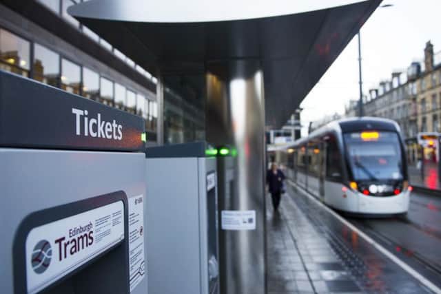 Hundred of passengers have complained because tram ticket machines do not give change and have a minimum spend for card payments that is higher than the single fare. Picture: Jane Barlow