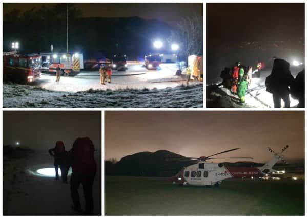 A man was rescued after falling at the summit of Arthur's Seat. Picture: Tweed Valley Mountain Rescue Team